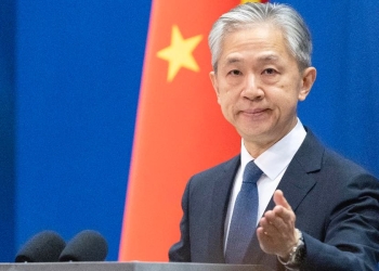Wang Wenbin, portavoce del ministero degli Esteri della Cina (Foto: Ansa, 2024)