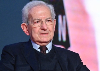 Luciano Violante alla manifestazione politica organizzata da Fratelli d'Italia "Atreju 2023" (Foto: ANSA/ALESSANDRO DI MEO)