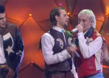 BNKR44 a Sanremo 2024 screenshot tv