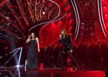 Annalisa e La Rappresentante di Lista a Sanremo 2024 (screen da TV)