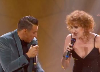 Francesco Gabbani e Fiorella Mannoia nella serata cover del Festival di Sanremo 2024