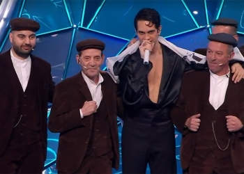 Mahmood a Sanremo 2024, screenshot tv