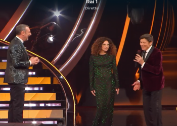 Teresa Mannino a Sanremo 2024 (screen da TV)