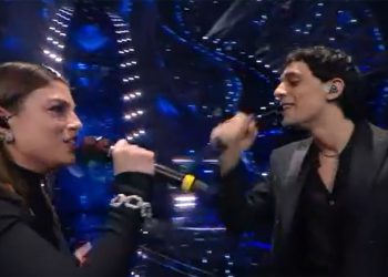 Emma e Bresh a Sanremo 2024 screenshot tv