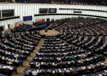 L'aula del Parlamento europeo di Strasburgo (Ansa)