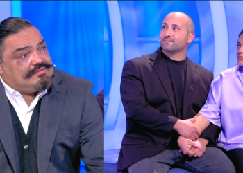 Alessandro e la figlia Valentina a C'è posta per te 2024 (screen da TV)