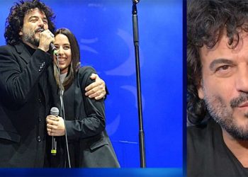 Francesco Renga e figlia Jolanda a Domenica In screenshot tv 2024