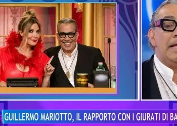 Guillermo Mariotto Selvaggia Lucarelli a La volta buona 2024 screenshot tv