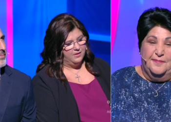 Orazio, Lorenzo e Anna a C'è posta per te 2024 (screen da TV)