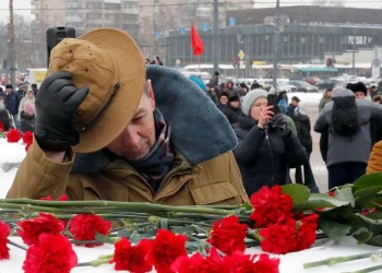 Mosca. Veterani della guerra in Afghanistan a 25 anni dalla fine del conflitto (Ansa)