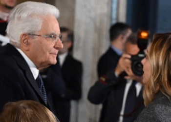 Meloni con Mattarella