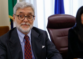 Giovanni Melillo, procuratore nazionale antimafia, con Chiara Colosimo, presidente della Commissione parlamentare antimafia (Ansa)
