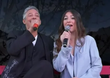 Fiorello e la figlia Angelica a VivaRai2 2024