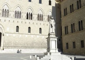 Rocca Salimbeni, sede di Mps (Ansa)