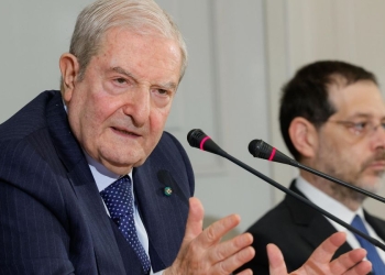 Il presidente della Corte Costituzionale Augusto Barbera durante conferenza stampa in occasione della relazione annuale, Roma, 18 marzo 2024 (Ansa)