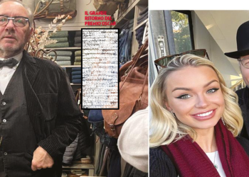 Kevin Spacy e Mercedesz Henger (foto da Novella 2000)