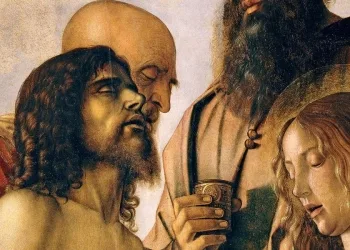 Giovanni Bellini, "Compianto su Cristo morto" (1475 ca., particolare)