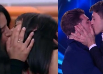 Mirko Brunetti e Paolo Masella, bacio al Grande Fratello 2024. (Foto: Web)