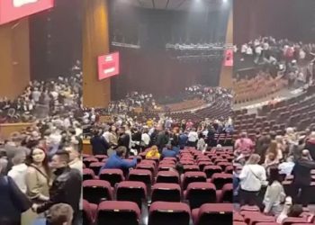 Attentato a Mosca, le immagini dalla sala del concerto (screen da Youtube)