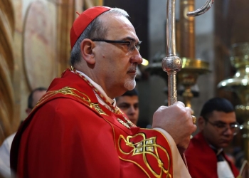 Il card. Pierbattista Pizzaballa, patriarca latino di Gerusalemme (Ansa)