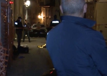 Polizia sulla scena dell'omicidio di Teodoro Ullasci (Foto: Tgr Abruzzo)