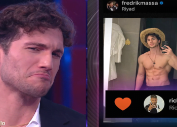 Federico Massaro e Ricky Martin (screen da TV)