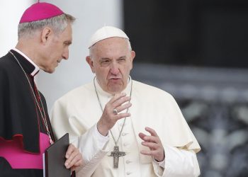 Padre Georg con Papa Francesco