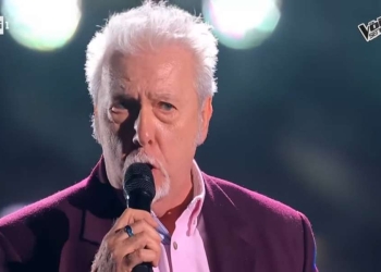 Gialuca Calzolari The Voice senior 2024 (foto screenshot YouTube)