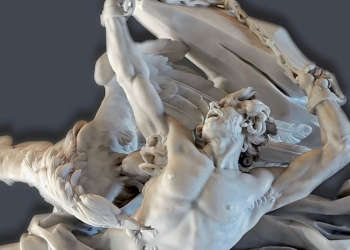 Nicolas Sébastien-Adam, Prometeo incatenato (1762, foto dalla copertina del libro)