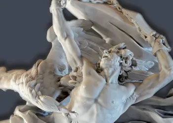 Nicolas Sébastien-Adam, Prometeo incatenato (1762, foto dalla copertina del libro)