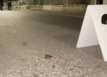 Rilievi sulla scena dell'omicidio di Lello Capriati (Foto: Youtube Telebariweb)