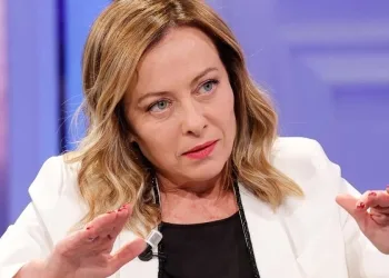 Giorgia Meloni, presidente del Consiglio, ospite di Bruno Vespa (Ansa)