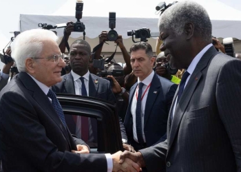 Il Presidente della Repubblica Sergio Mattarella visita la Stazione a terra del giacimento di Baleine, Costa d'Avorio
(foto di Francesco Ammendola - Ufficio per la Stampa e la Comunicazione della Presidenza della Repubblica)