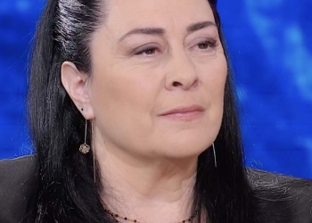 Manuela Bianchi nuora di Pierina Paganelli in tv (Foto: Storie di Sera)