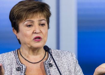 Kristalina Georgieva, direttrice generale del Fondo Monetario Internazionale (Foto 2024 Ansa EPA/JIM LO SCALZO)
