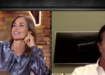 Cristina Parodi e Giorgio Gori in tv (Foto: E poi c'è Cattelan)