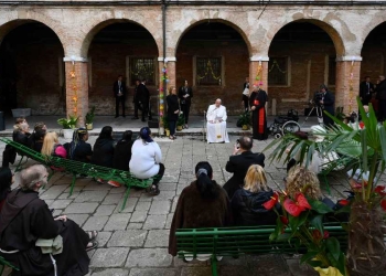 Papa francesco al carcere della Giudecca