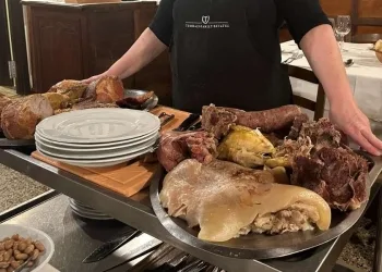 Il carrello di bolliti e arrosti del ristorante Ciccarelli