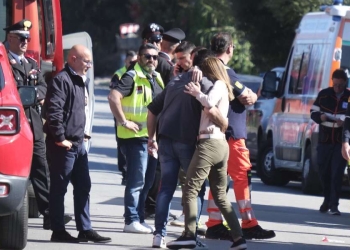 A Casteldaccia (Palermo) sul luogo dell'incidente (Ansa)