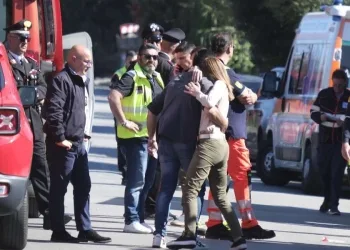 A Casteldaccia (Palermo) sul luogo dell'incidente (Ansa)