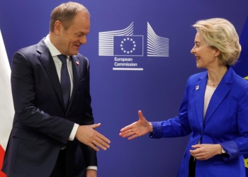 Tusk e Von der Leyen, Polonia