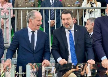 Salvini, Zaia e Crosetto all'adunata degli Alpini