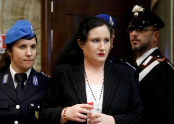 Alessia Pifferi in aula (Ansa)