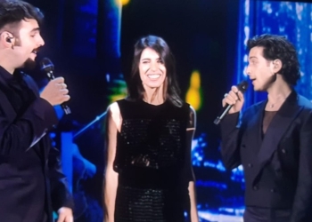 Giorgia con Il Volo. (Foto: Web)
