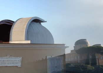 Cupole astronomiche sulla terrazza del Palazzo Pontificio di Castel Gandolfo (Roma)