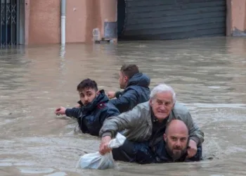 In Emilia-Romagna durante l'alluvione del maggio 2023 (Ansa)