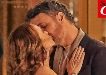 Raoul bova sul set di Emily in Paris 4 (foto da Chi)