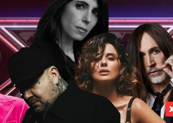 X Factor giudici e conduttrice (foto web)