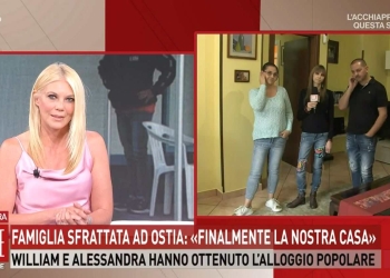 Eleonora Daniele commossa in diretta tv