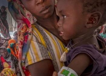 In un campo profughi al confine di Sudan e Ciad (Ansa)